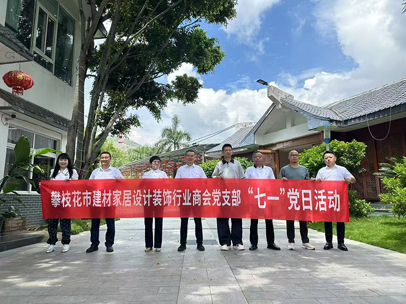 慶“七一”話未來 攀枝花市建材家居設計裝飾行業商會黨支部主題黨日活動凝聚奮進力量